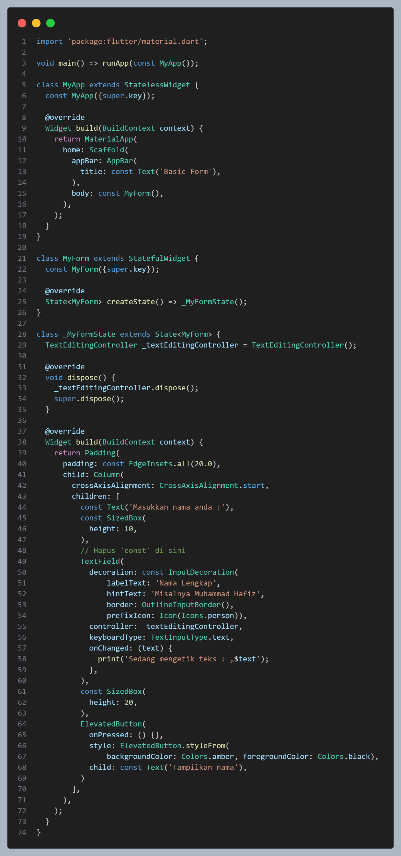 Gambar membuat file form_textfield.dart